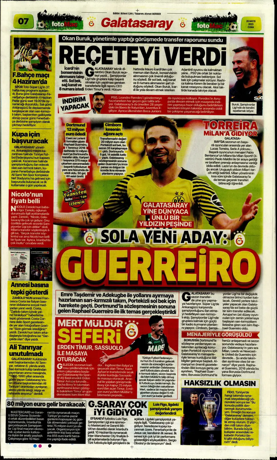 "Divock Origi F.Bahçe'ye doğru" | Sporun manşetleri (26 Mayıs 2023) - 16