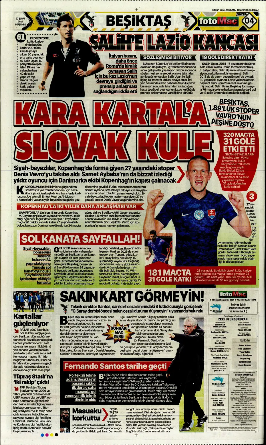 "Fenerbahçe Alex'in peşinde" | Sporun manşetleri (22 Şubat 2024) - 13 "Fenerbahçe Alex'in peşinde" | Sporun manşetleri (22 Şubat 2024) - 13