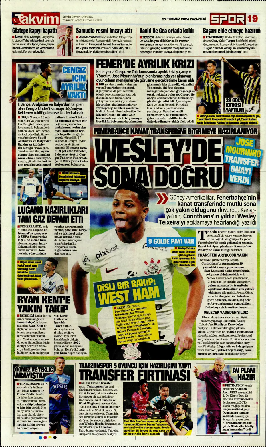 "Mourinho'nun prensi Kovacic" | Sporun manşetleri - 33 "Mourinho'nun prensi Kovacic" | Sporun manşetleri - 33