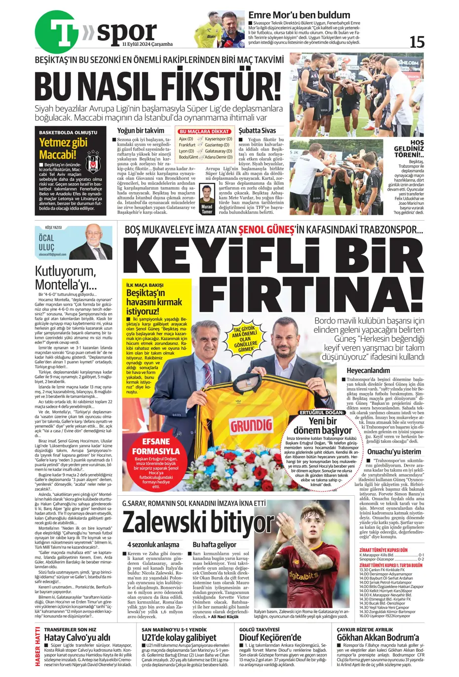 "Icardi müjdesi" | Sporun manşetleri (11 Eylül 2024) - 36 "Icardi müjdesi" | Sporun manşetleri (11 Eylül 2024) - 36