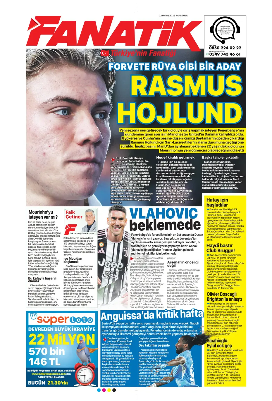 "Aslan Cherki'ye gidiyor" | Sporun manşetleri - 5