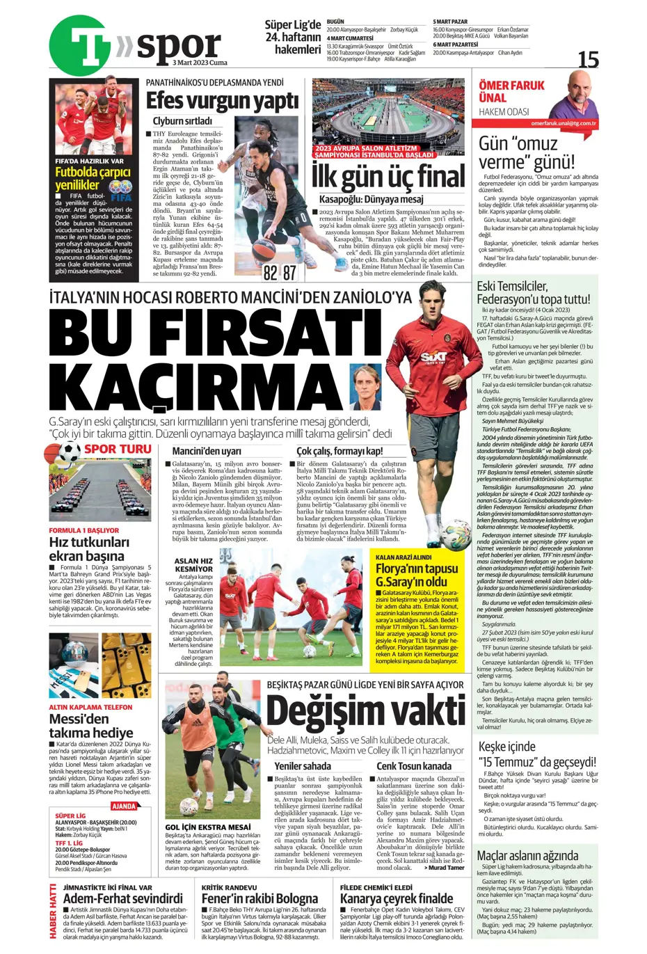 "Aslan'dan Liverpool çıkarması" - Sporun manşetleri - 32 "Aslan'dan Liverpool çıkarması" - Sporun manşetleri - 32