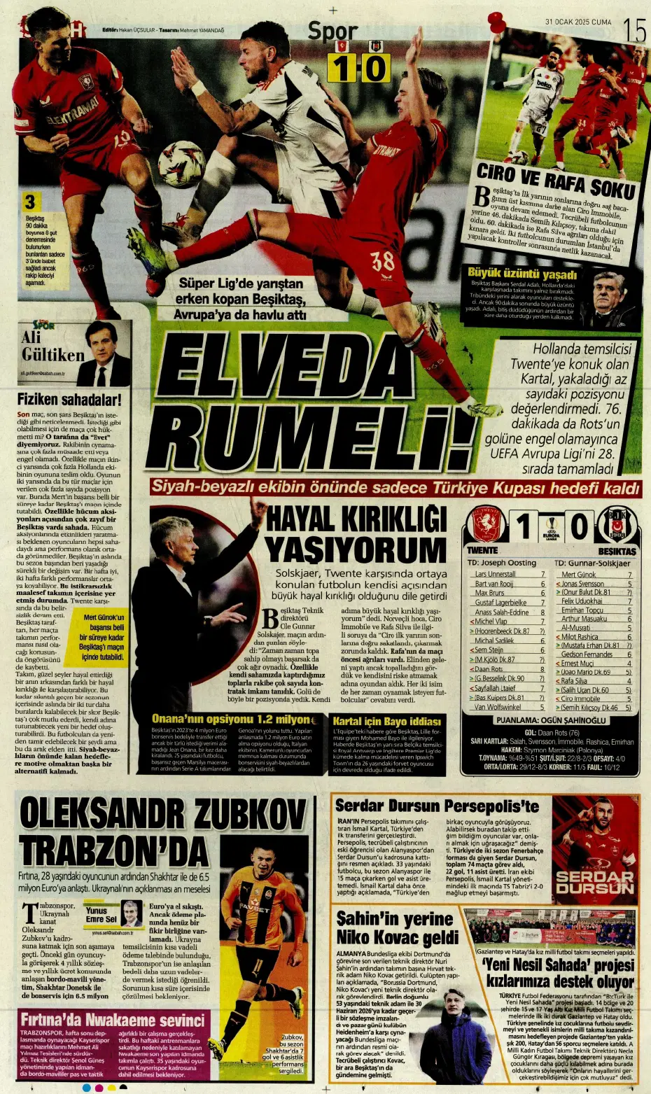 "Galatasaray ve Fenerbahçe play, Beşiktaş off" | Sporun manşetleri - 18