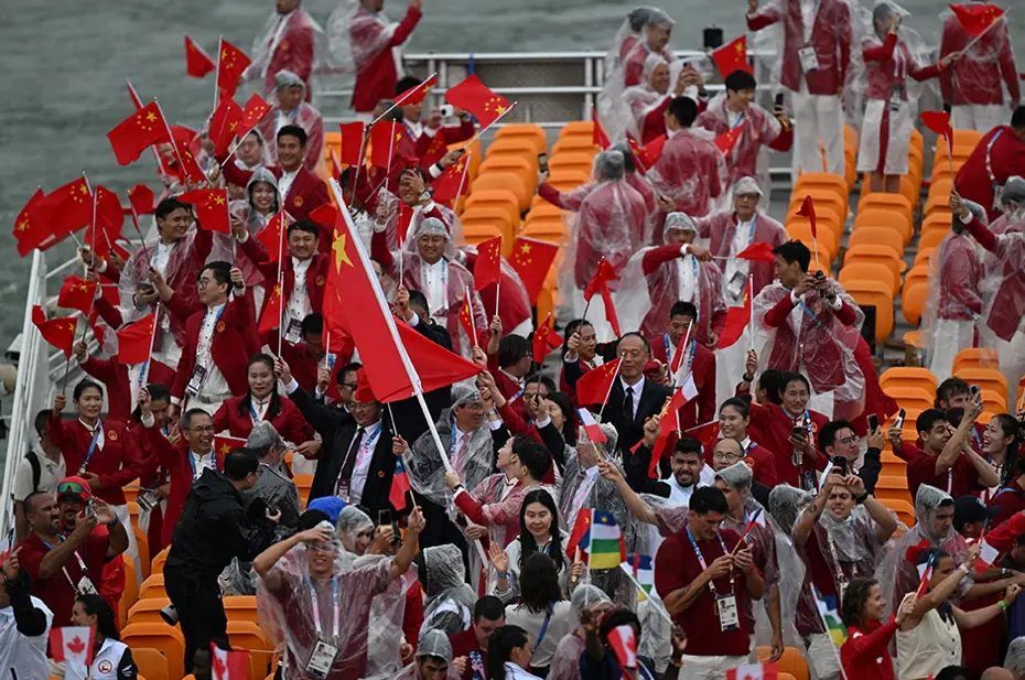 2024 Paris Olimpiyatları: Açılış töreninden kareler - 45