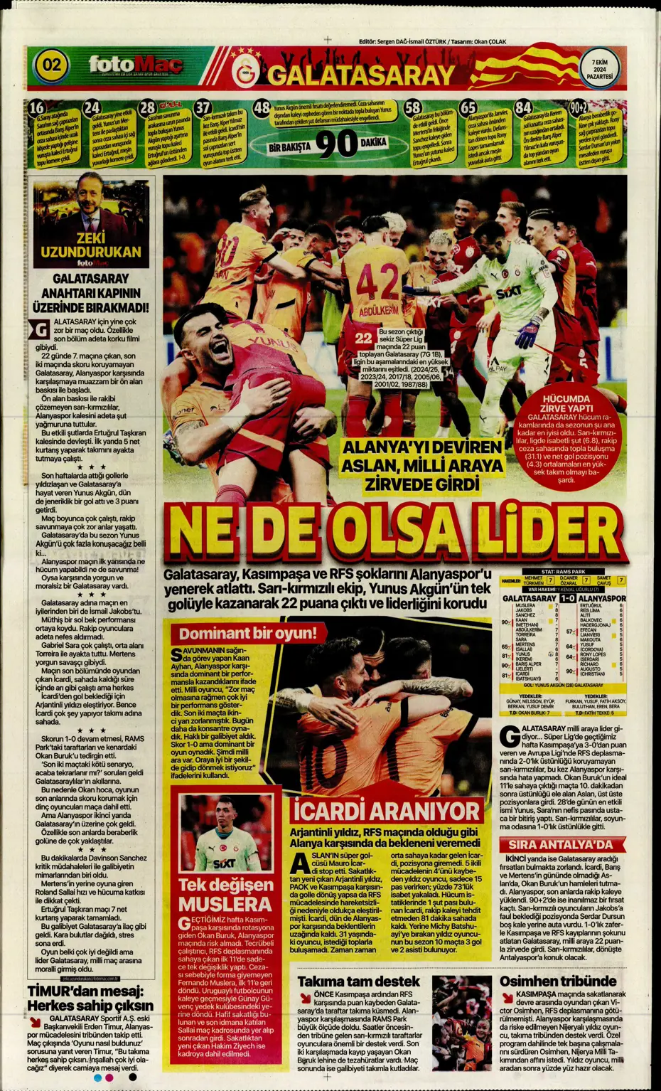 "Mourinho'dan Samsunspor'a yeni sistem" | Sporun manşetleri - 16