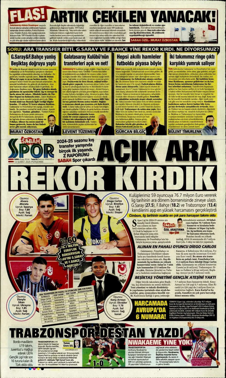 "Bugün vur, haftaya tur" | Sporun manşetleri - 24