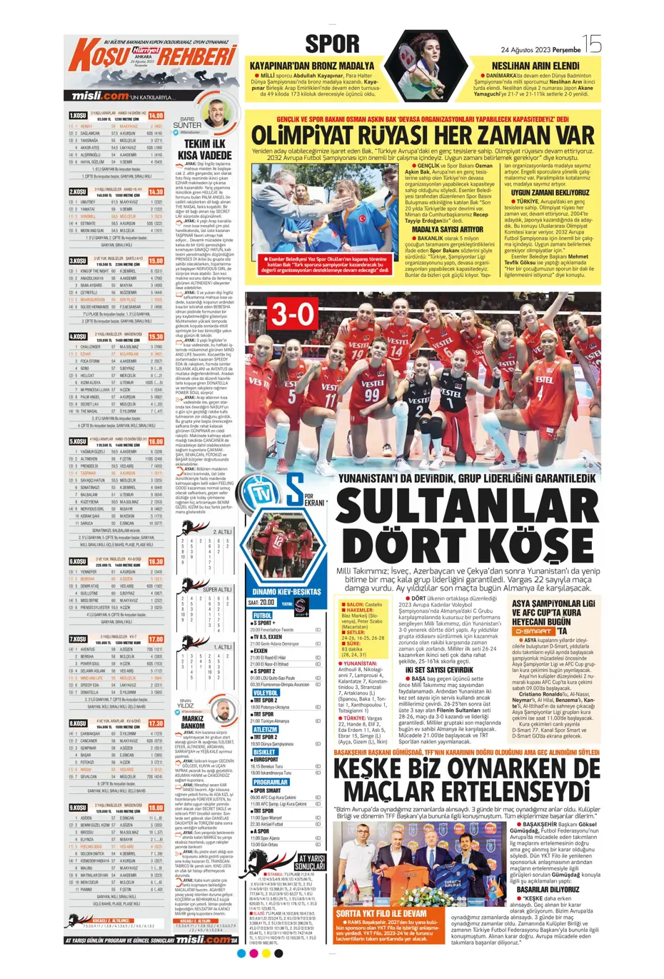 "İyi ki varsın Mauro Icardi" | Sporun manşetleri (24 Ağustos 2023) - 19