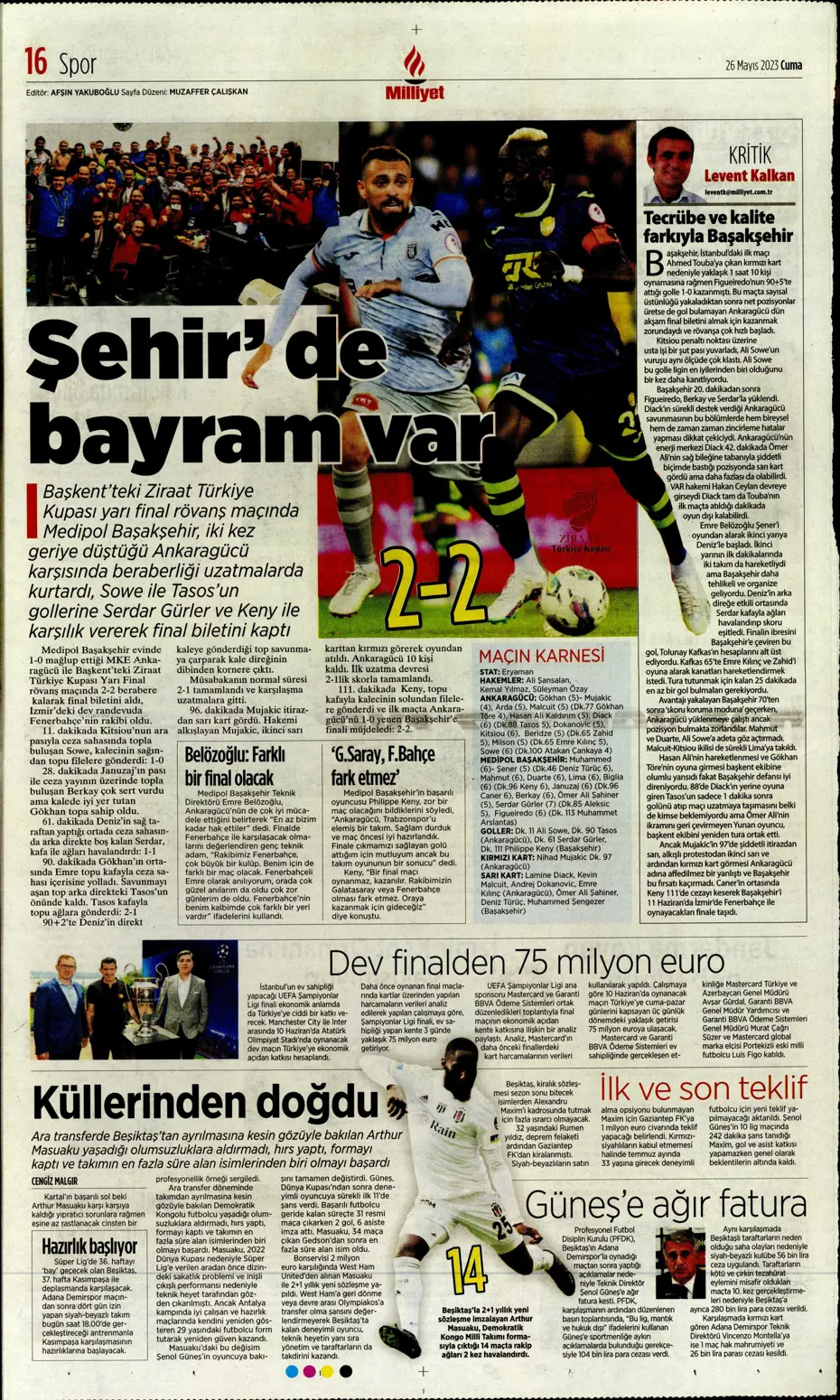 "Divock Origi F.Bahçe'ye doğru" | Sporun manşetleri (26 Mayıs 2023) - 19