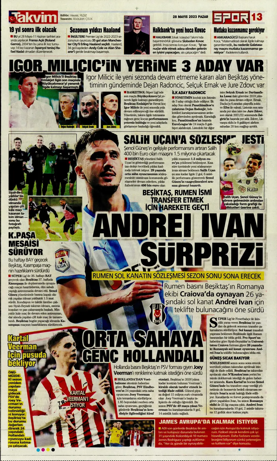 "Lukaku sürprizi" | Sporun manşetleri (28 Mayıs 2023) - 18