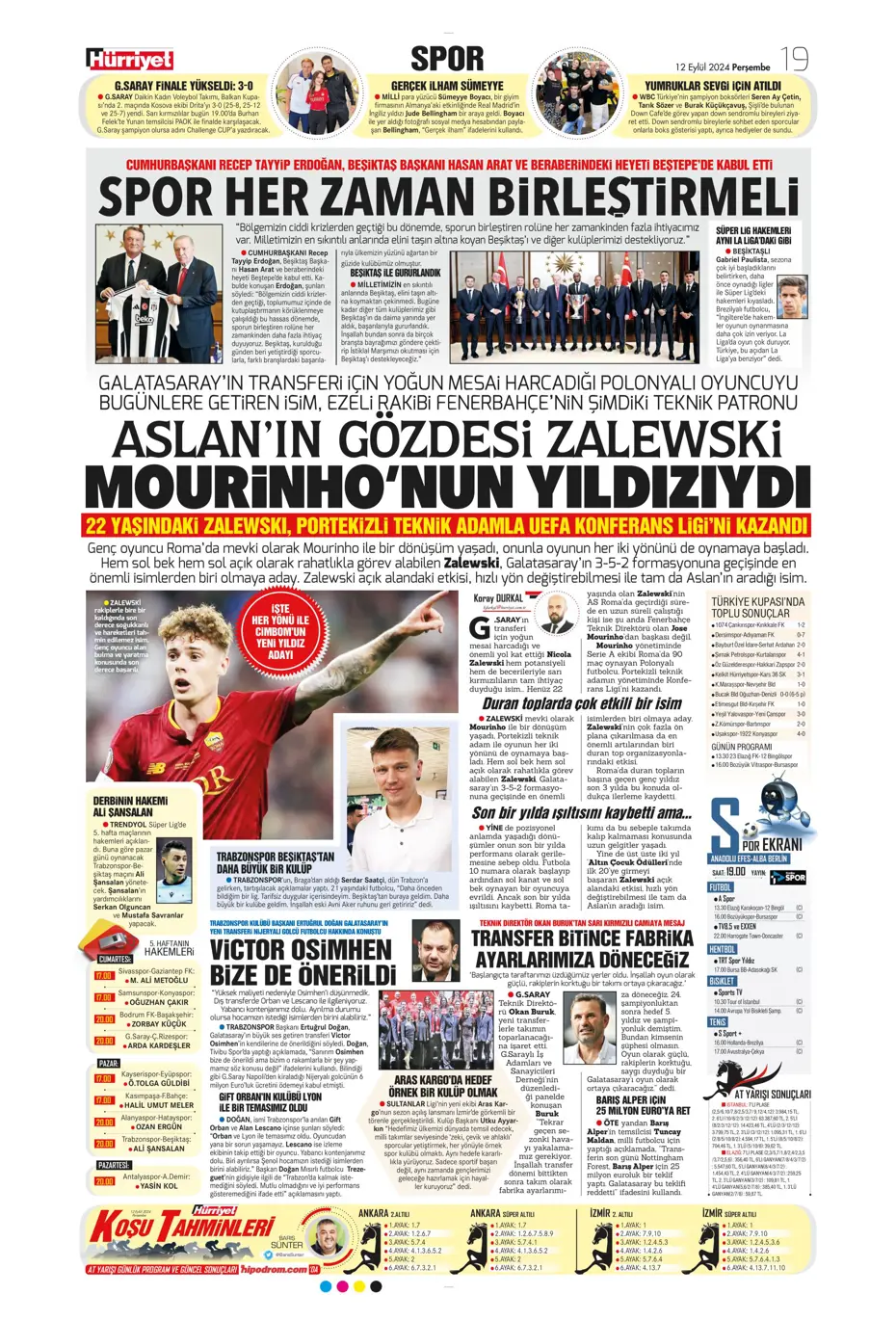 "12 milyon Euro'ya Cim Bom'da" | Sporun manşetleri (12 Eylül 2024) - 18 "12 milyon Euro'ya Cim Bom'da" | Sporun manşetleri (12 Eylül 2024) - 18