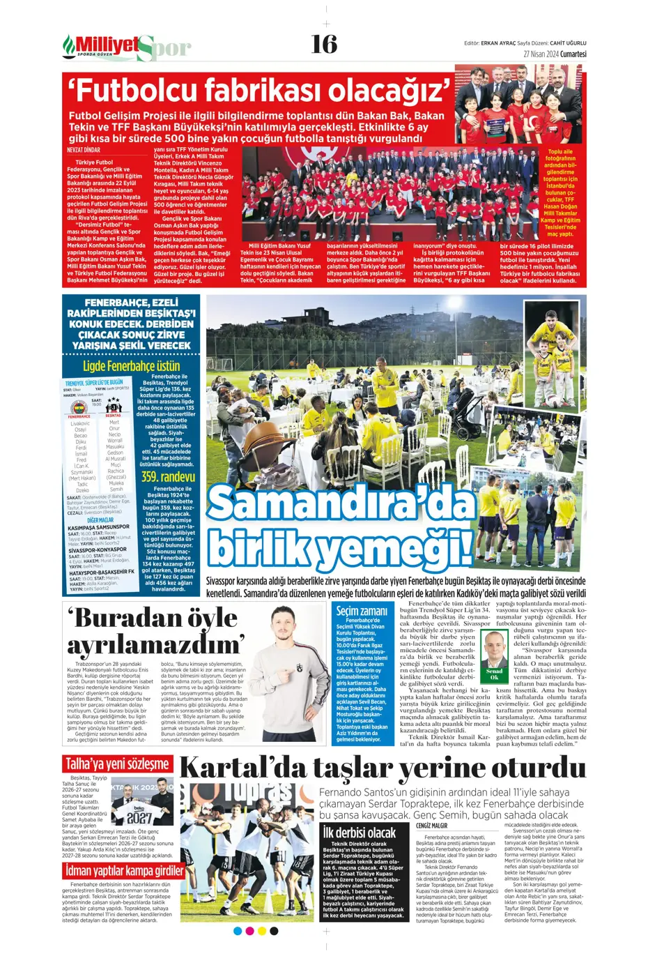 "Kadıköy'de dev kapışma" | Sporun Manşetleri - 22