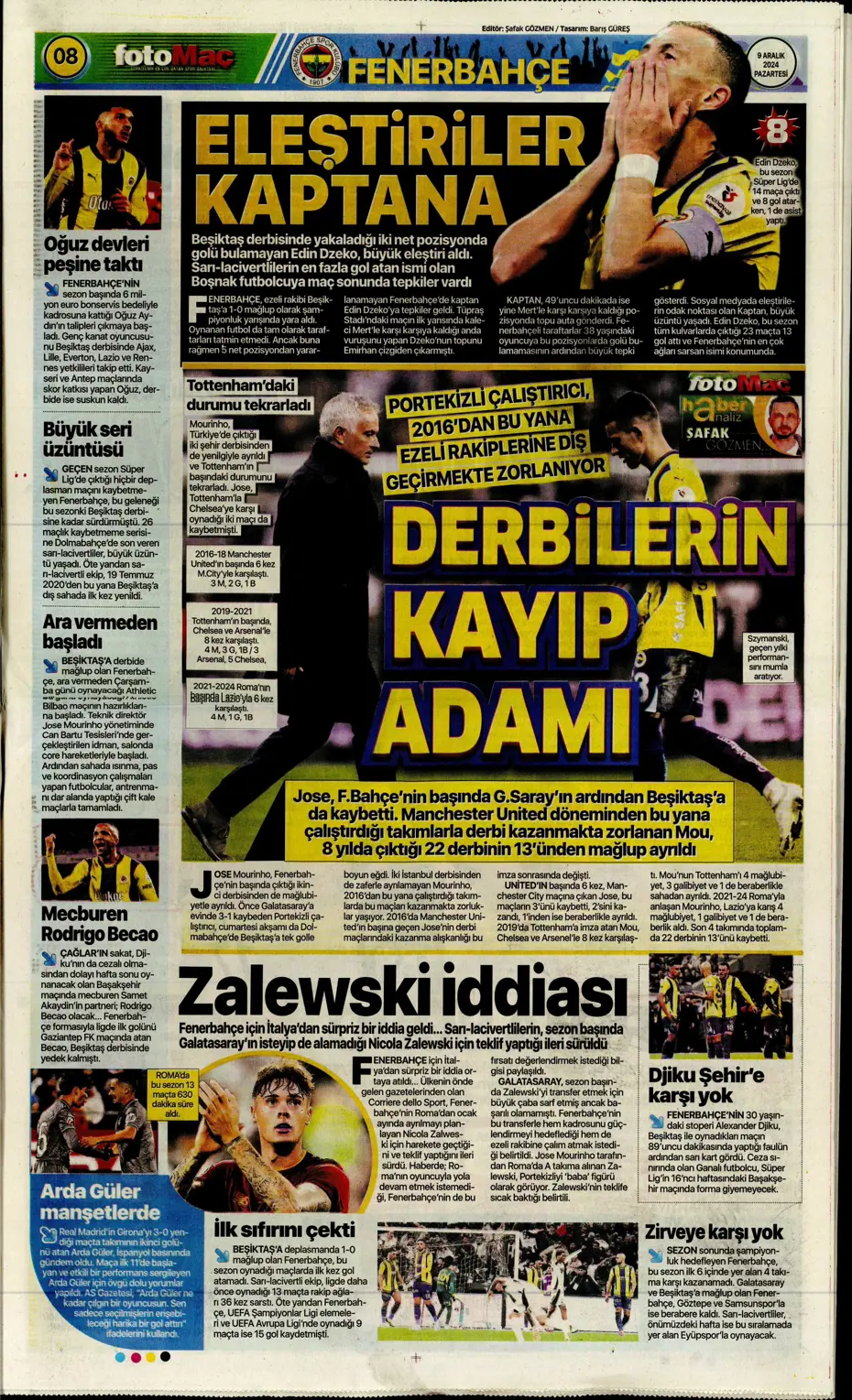 "Hakem katliamı" | Sporun manşetleri - 11 "Hakem katliamı" | Sporun manşetleri - 11