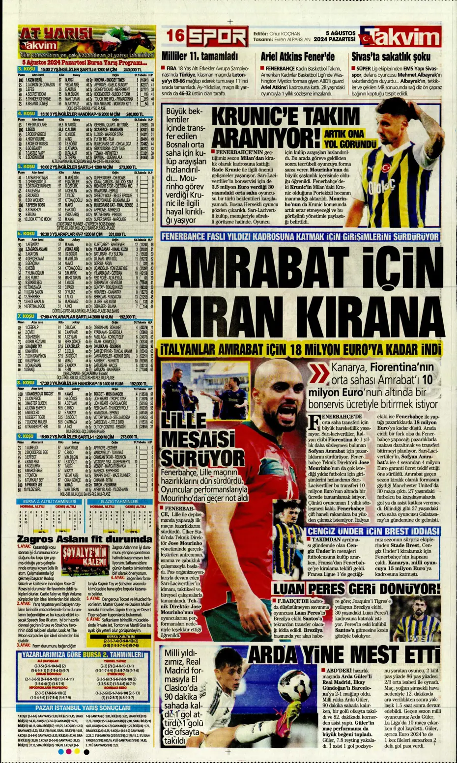 "Galatasaray'da sıradaki transfer Szmodics" | Sporun manşetleri - 34 "Galatasaray'da sıradaki transfer Szmodics" | Sporun manşetleri - 34
