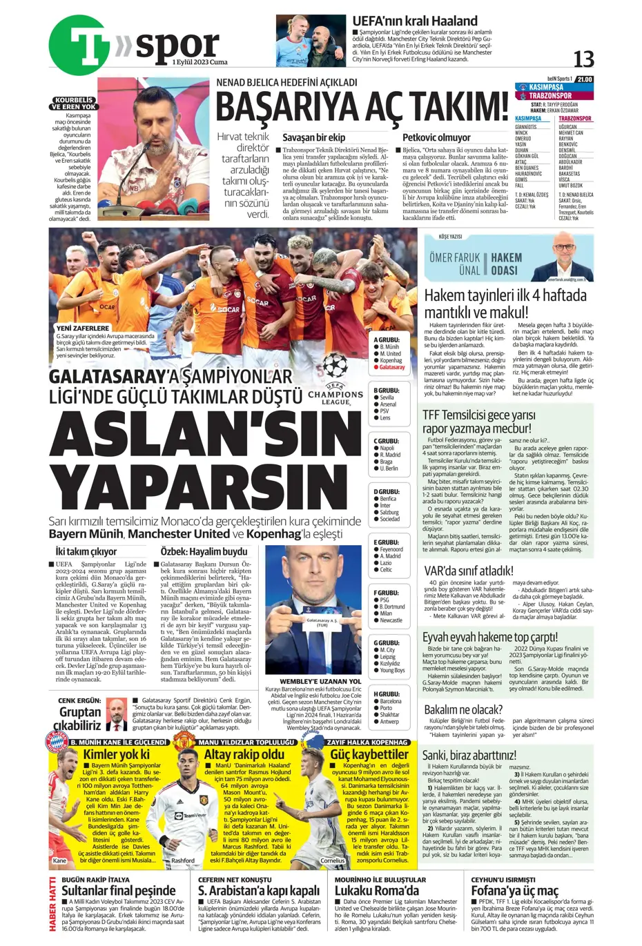 "Sergio Ramos'a '2 Eylül'e kadar cevabını ver' resti" | Sporun manşetleri (1 Eylül 2023) - 39 "Sergio Ramos'a '2 Eylül'e kadar cevabını ver' resti" | Sporun manşetleri (1 Eylül 2023) - 39