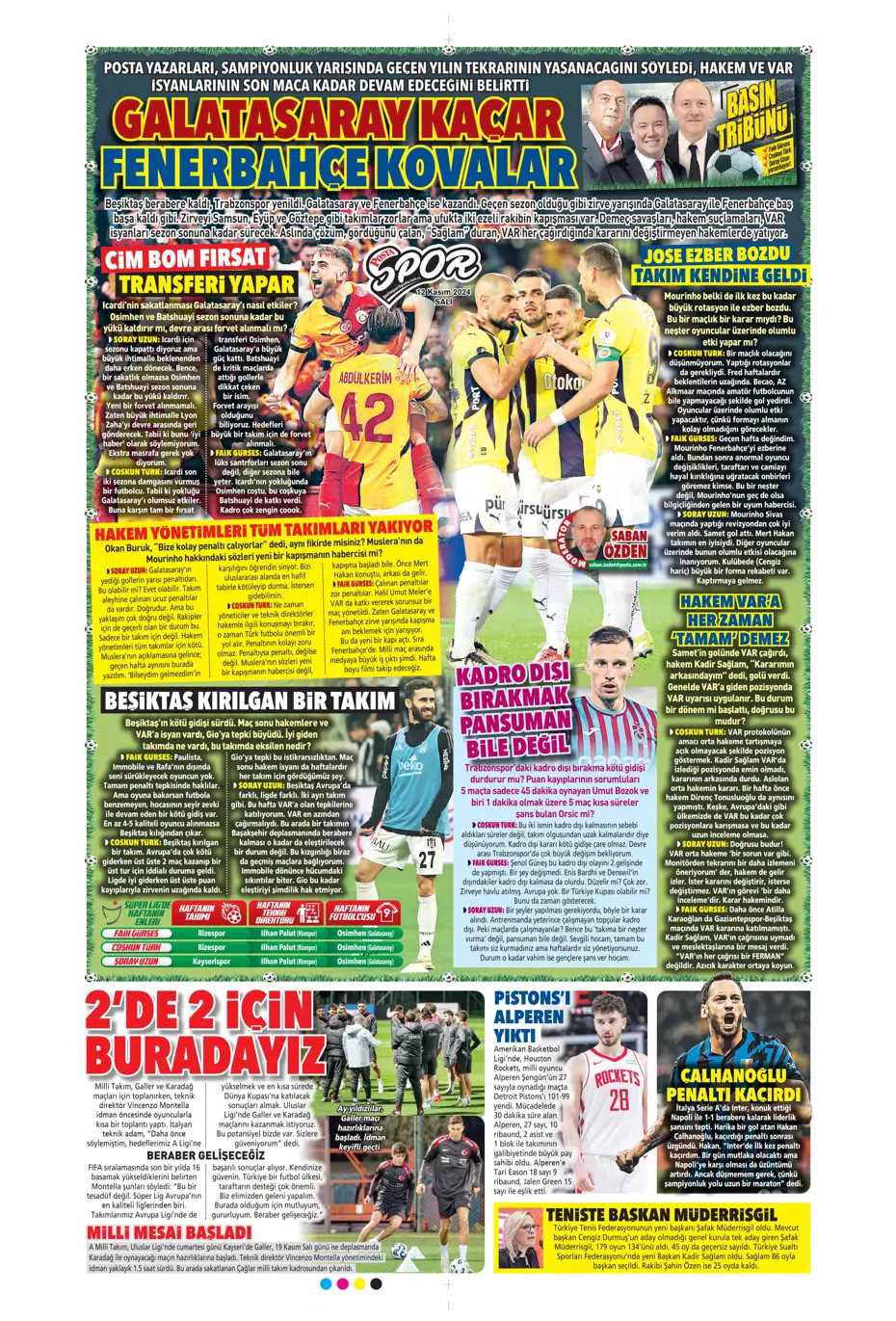 "Listenin başında onlar var: Talisca & Brown" | Sporun manşetleri (12 Kasım 2024) - 23 "Listenin başında onlar var: Talisca & Brown" | Sporun manşetleri (12 Kasım 2024) - 23