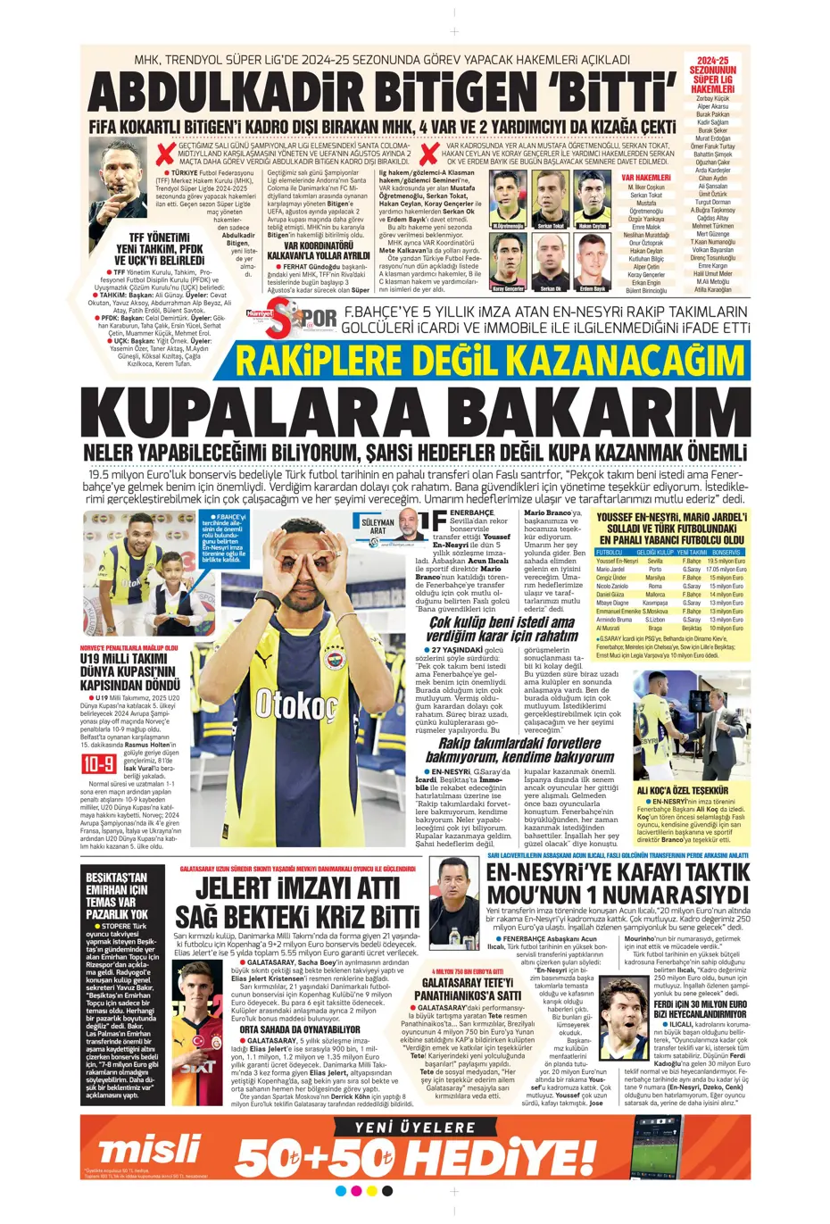 "Anderson Talisca savaşı" | Sporun manşetleri - 18