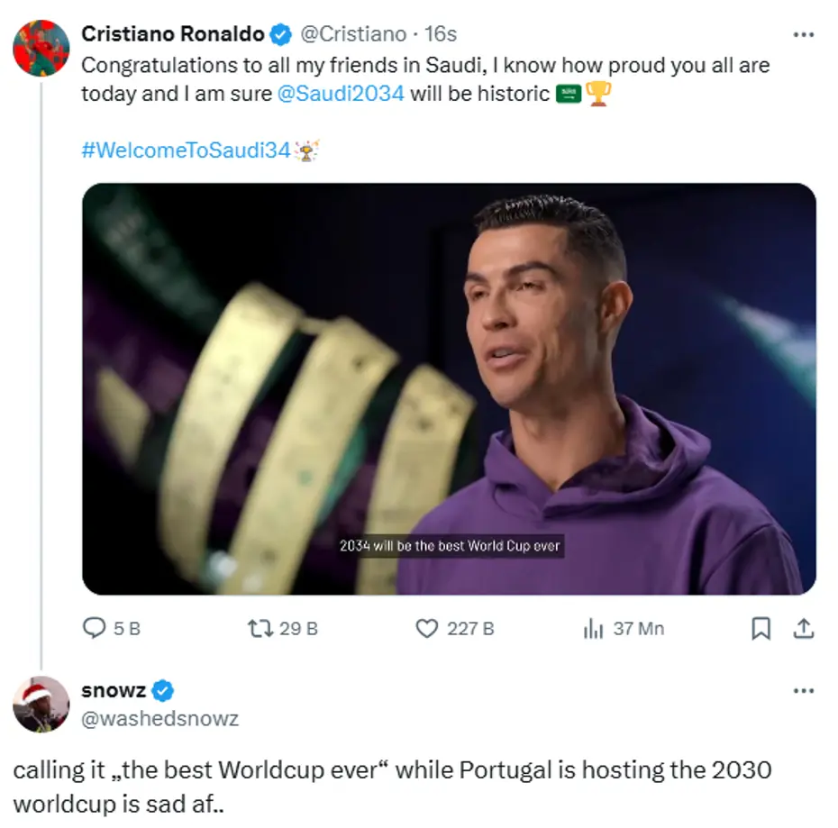 Cristiano Ronaldo'nun paylaşımına tepki yağıyor: "Çok üzücü" - 3