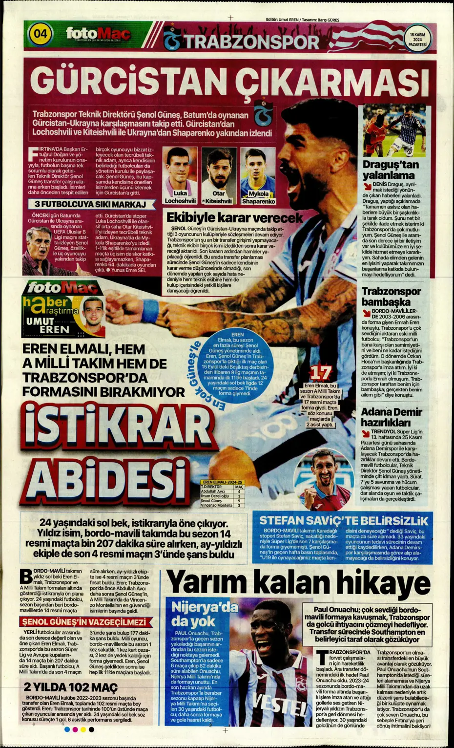 "Talisca olmazsa B planında 2 yıldız var" | Sporun manşetleri - 13