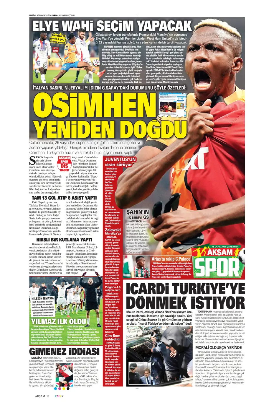 "Fenerbahçe'de yeni hedef Koki Machida" | Sporun manşetleri - 2 "Fenerbahçe'de yeni hedef Koki Machida" | Sporun manşetleri - 2