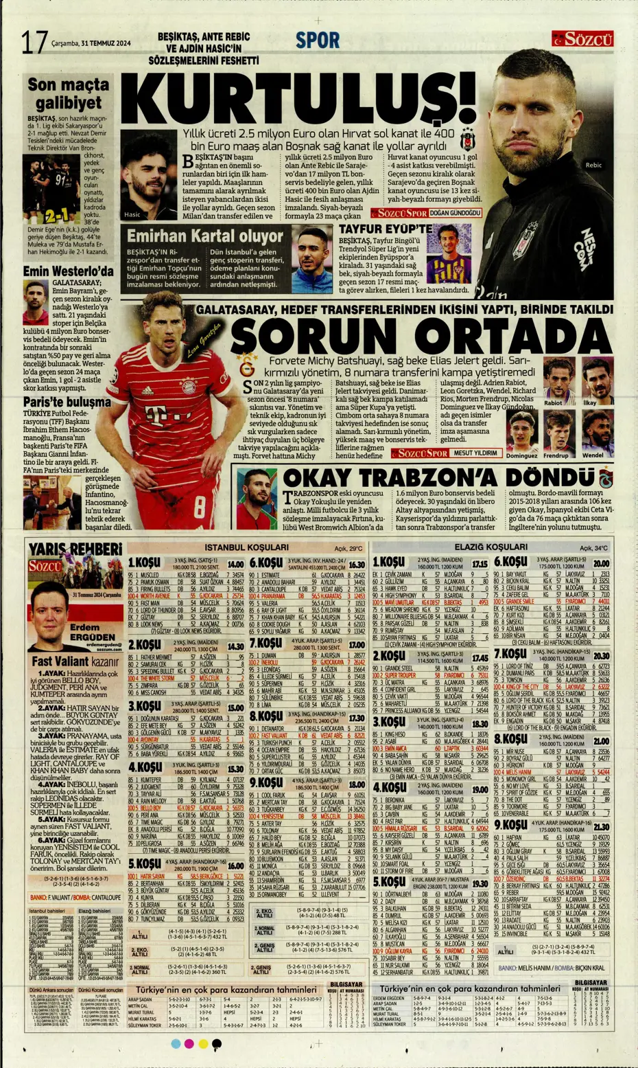 "Galatasaray'da orta sahada kriz var" | Sporun manşetleri - 26