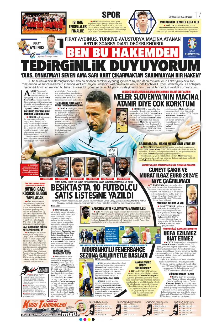 "Galatasaray'dan Goretzka seferi" | Sporun Manşetleri (30 Haziran 2024) - 22 "Galatasaray'dan Goretzka seferi" | Sporun Manşetleri (30 Haziran 2024) - 22