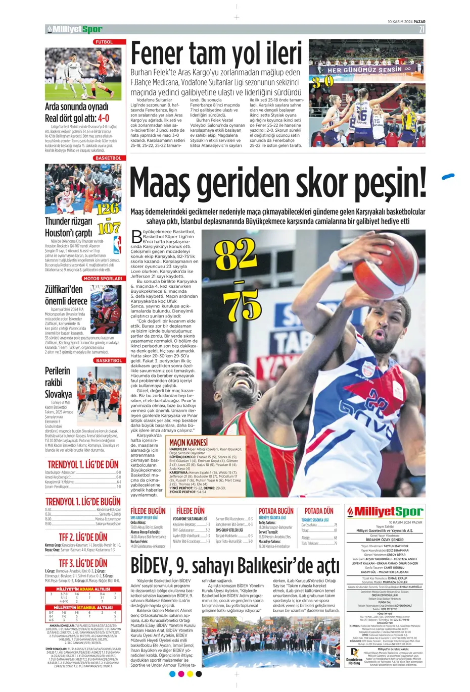 "Cimbom devleri gölgesinde bıraktı" | Sporun manşetleri (10 Kasım 2024) - 19