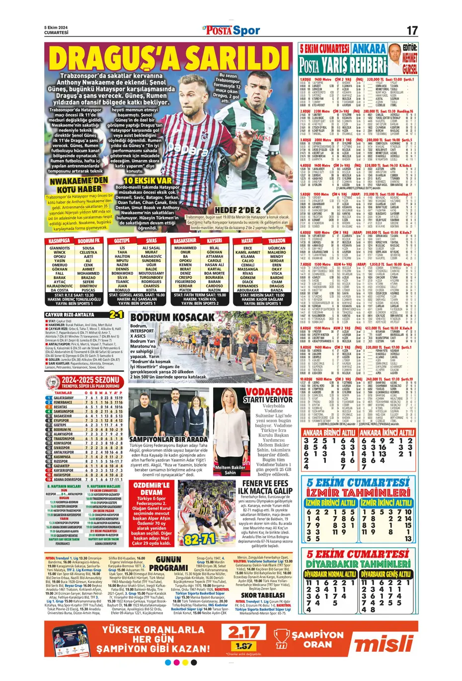 "Mourinho radara girdi" | Sporun manşetleri (5 Ekim 2024) - 26