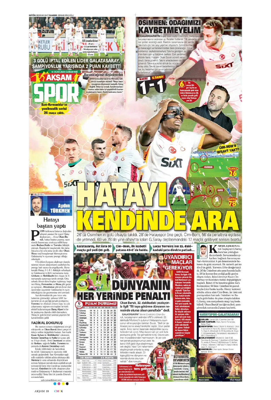 "Diego Carlos'u F.Bahçe kaptı!" | Sporun manşetleri (18 Ocak 2025) - 2 "Diego Carlos'u F.Bahçe kaptı!" | Sporun manşetleri (18 Ocak 2025) - 2