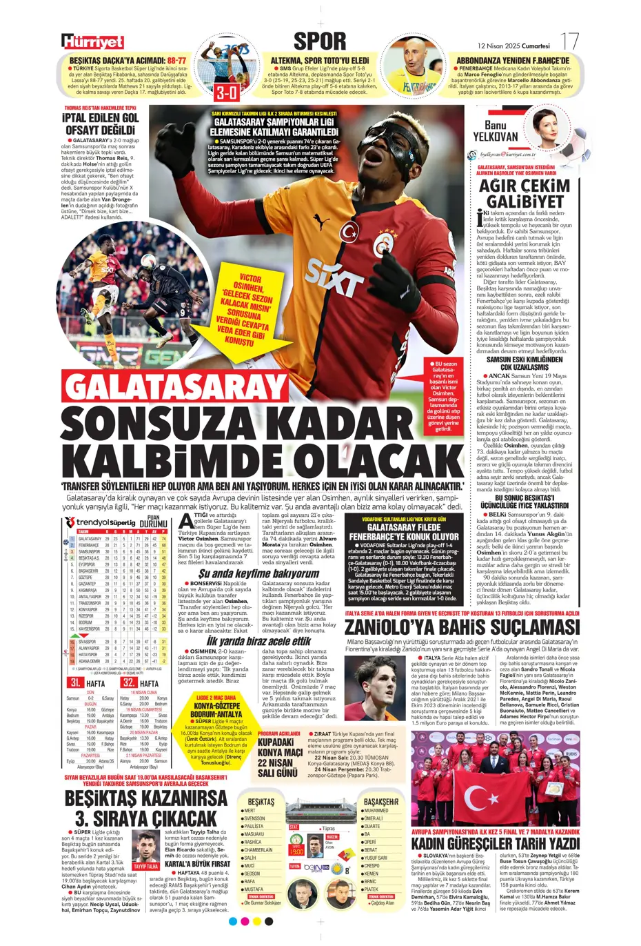 "Türk futbolunun utanç tablosu" | Sporun manşetleri - 23