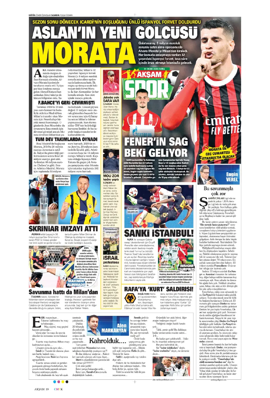 "Galatasaray ve Fenerbahçe play, Beşiktaş off" | Sporun manşetleri - 2