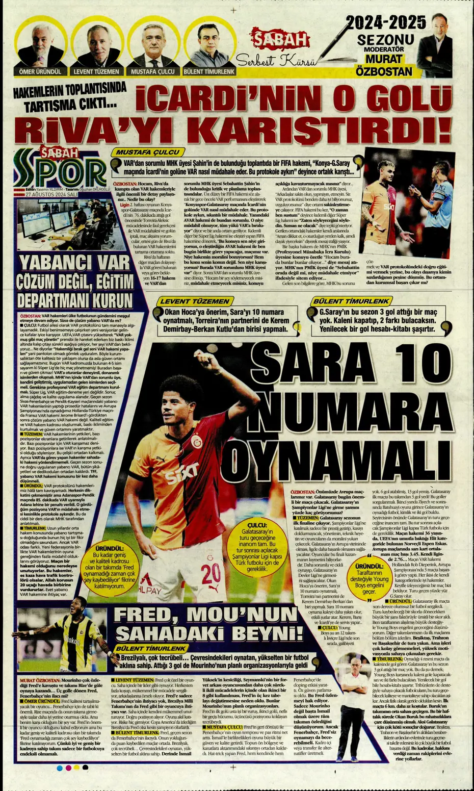 "Şok eden Ferdi Kadıoğlu gerçeği" | Sporun manşetleri - 26 "Şok eden Ferdi Kadıoğlu gerçeği" | Sporun manşetleri - 26