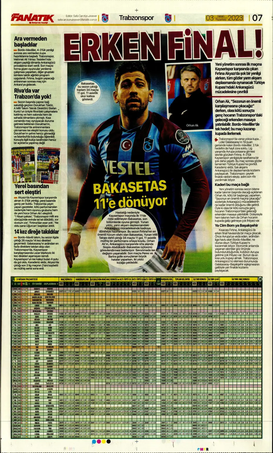 "10 parmak tarih yazdılar" - Sporun manşetleri (3 Nisan 2023) - 7