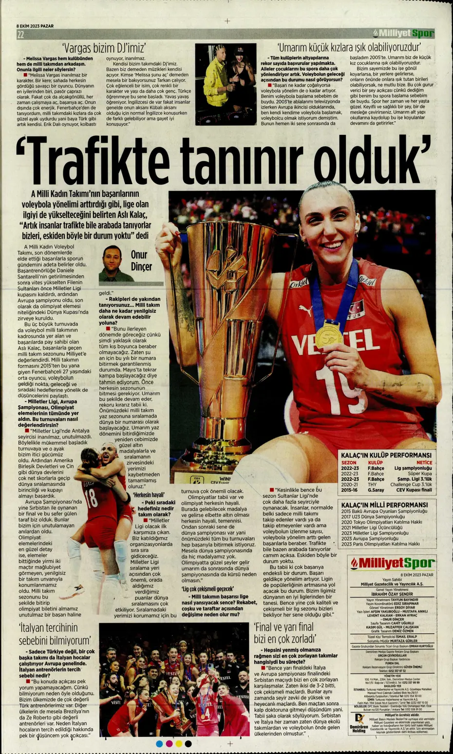 "Bjelica gidiyor, Avcı geliyor" | Sporun manşetleri (8 Ekim 2023) - 29