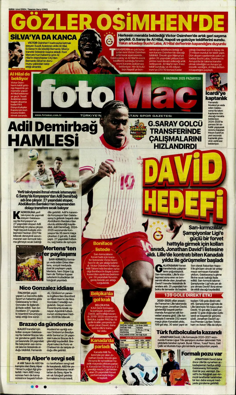 "Hakim Ziyech geri dönüyor" | Sporun manşetleri - 18