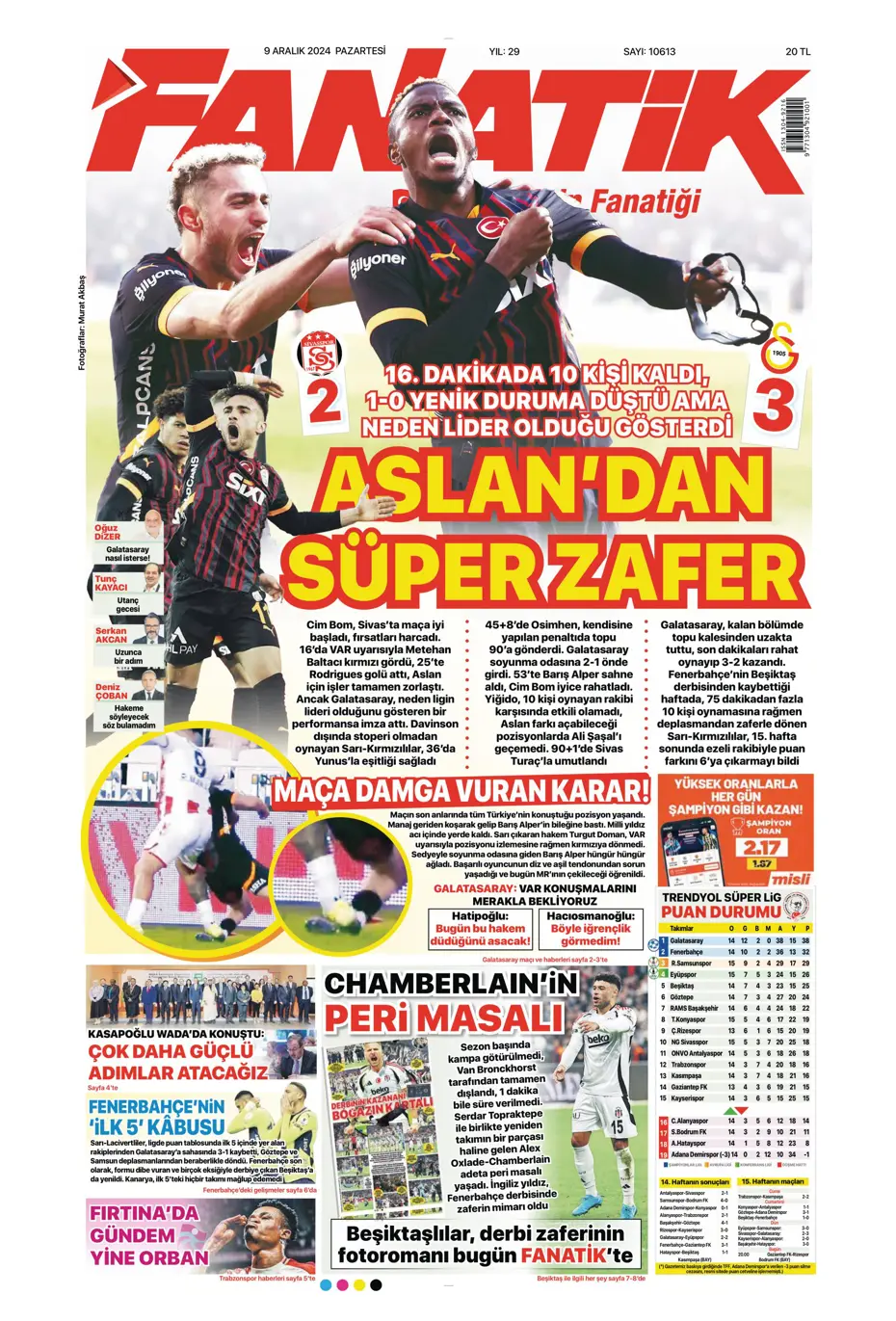 "Hakem katliamı" | Sporun manşetleri - 3 "Hakem katliamı" | Sporun manşetleri - 3