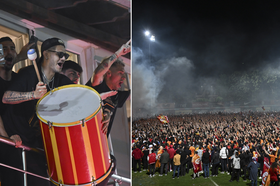 Florya'daki şampiyonluk kutlamasında Icardi şov