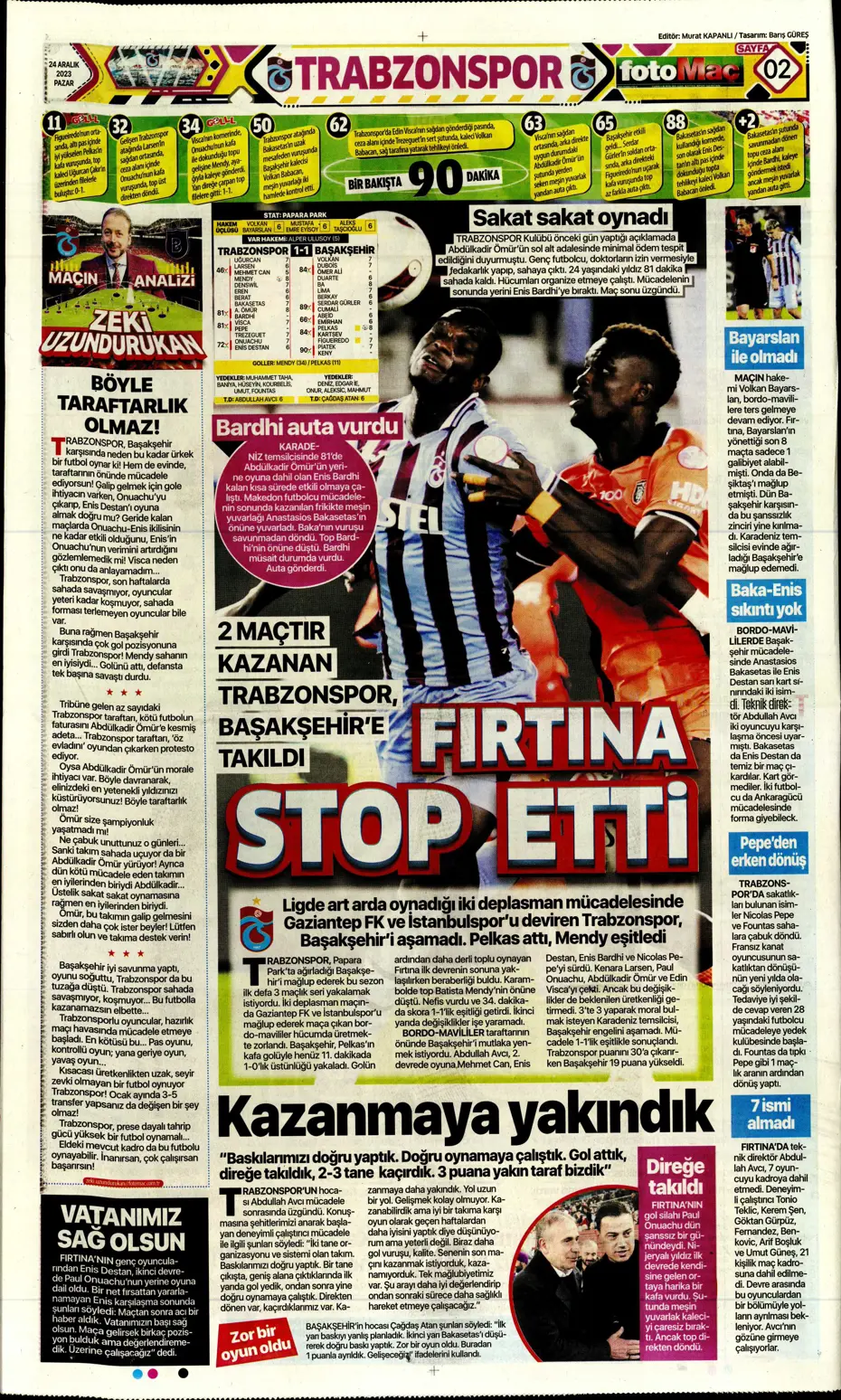 "Flick takımı görünce vazgeçti" | Sporun manşetleri (24 Aralık 2023) - 11