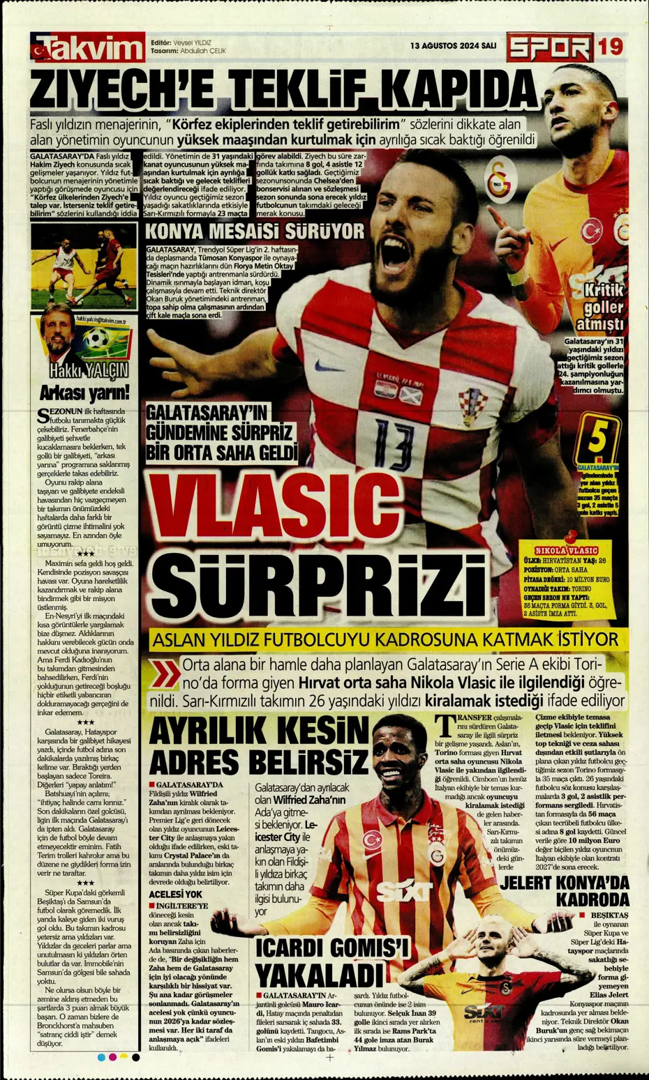 "Szymanski'ye 27 milyon euroluk teklif" | Sporun manşetleri - 35
