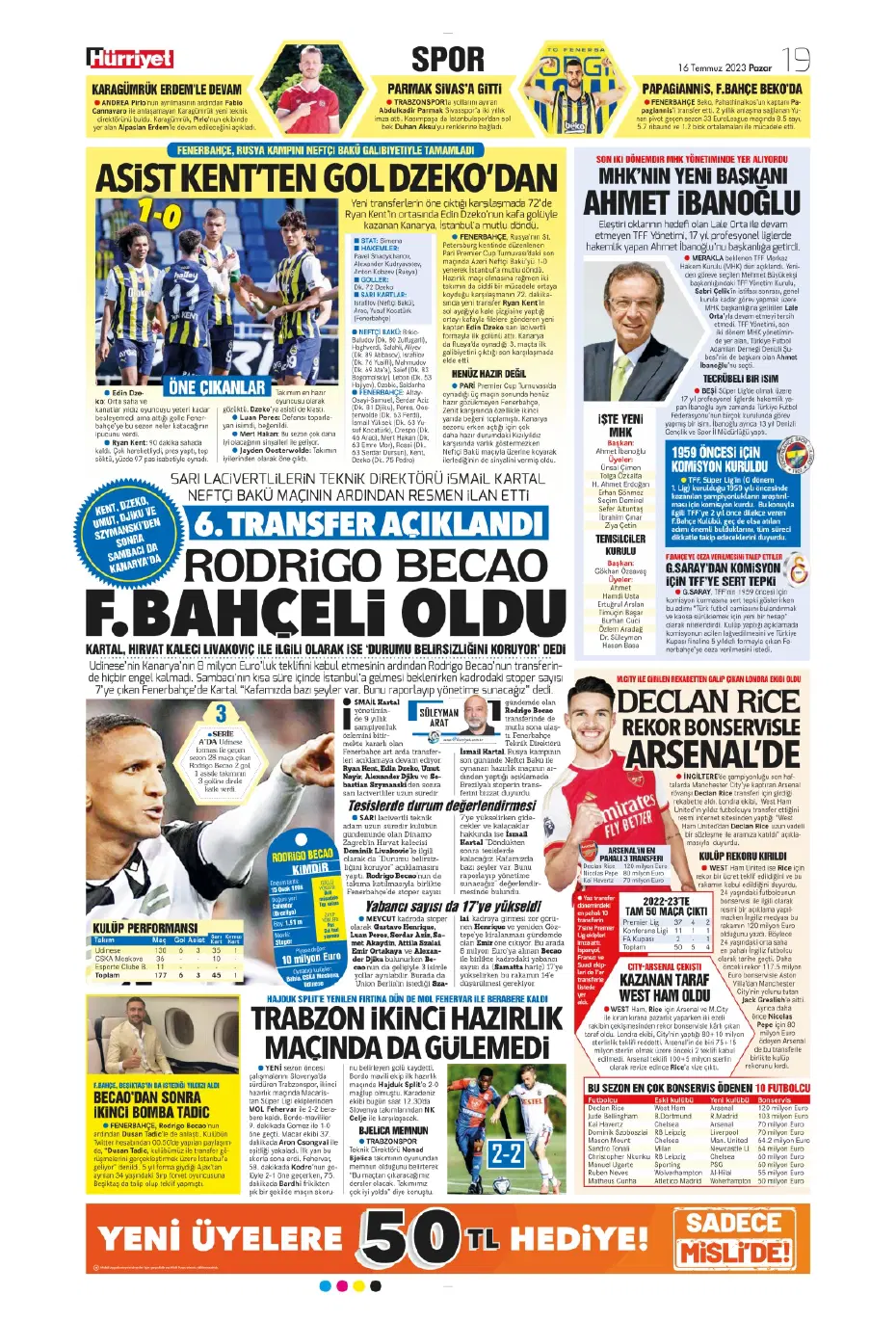 "Kale artık Livakovic'in" | Sporun Manşetleri - 13