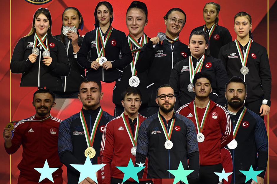 Kadın milli halterciler, Avrupa Şampiyonası'nda takım halinde ikinci oldu