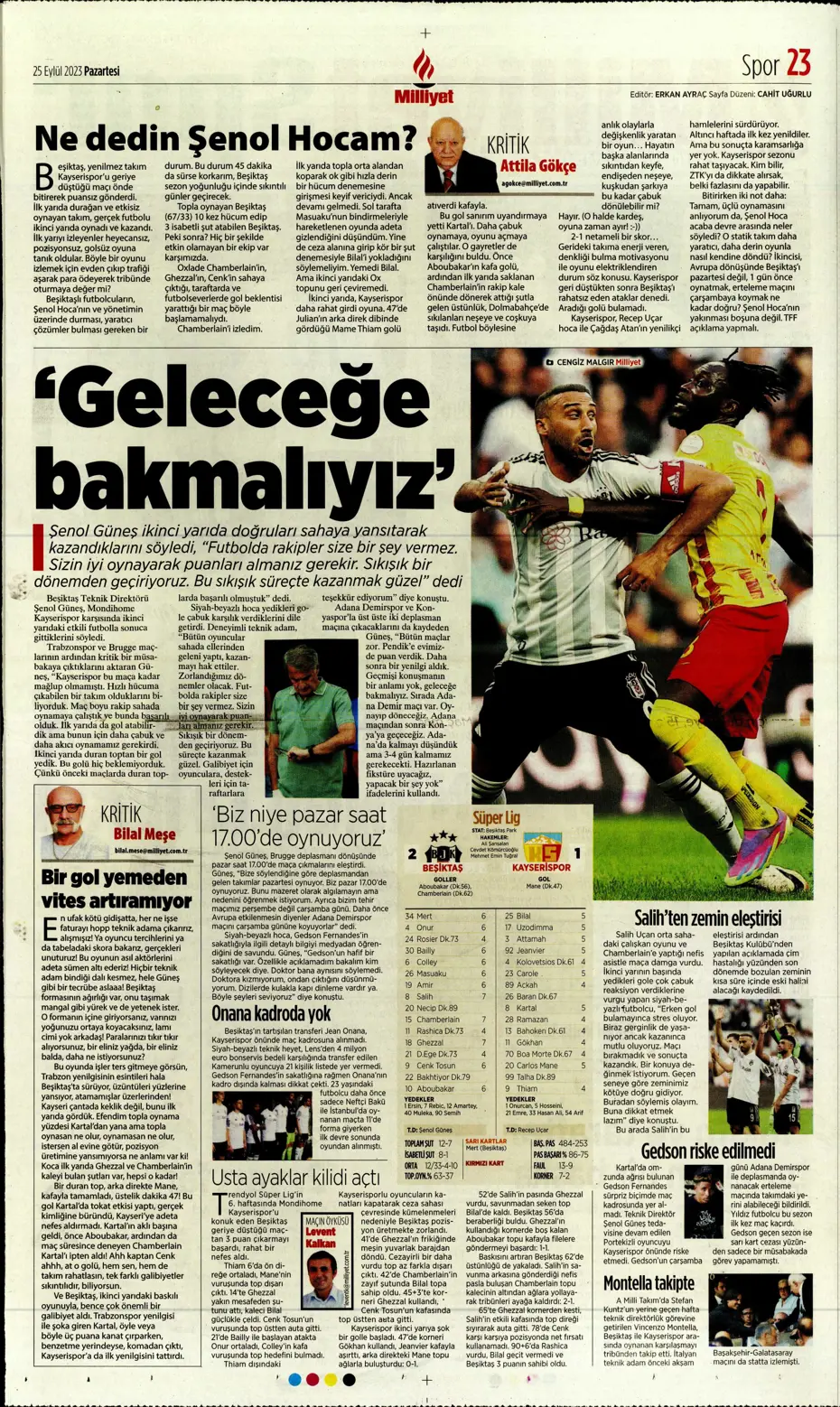 "Hesaplar Kahveci'den" | Sporun manşetleri (25 Eylül 2023) - 31