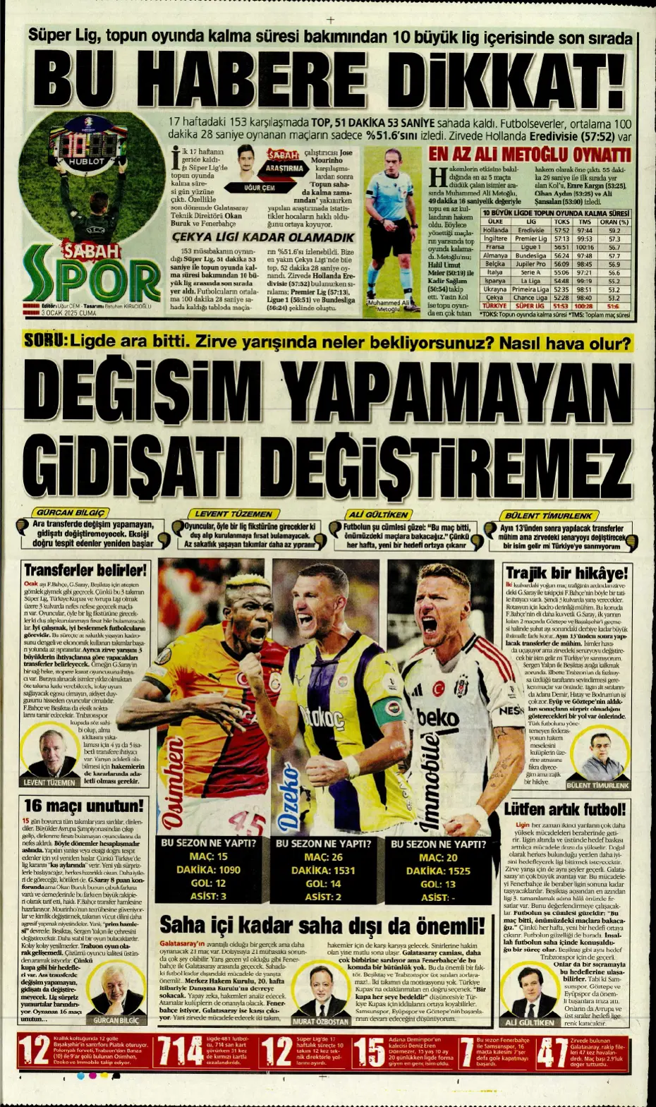 "Fatih Terim, Galatasaray'ın yıldızını istiyor" | Sporun manşetleri - 16