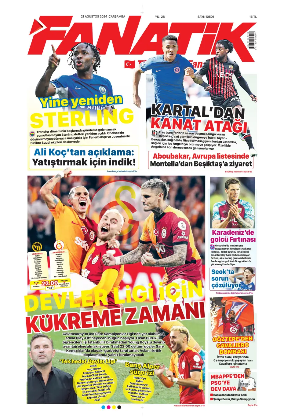 "Dev plan Anderson Talisca" | Sporun manşetleri - 3