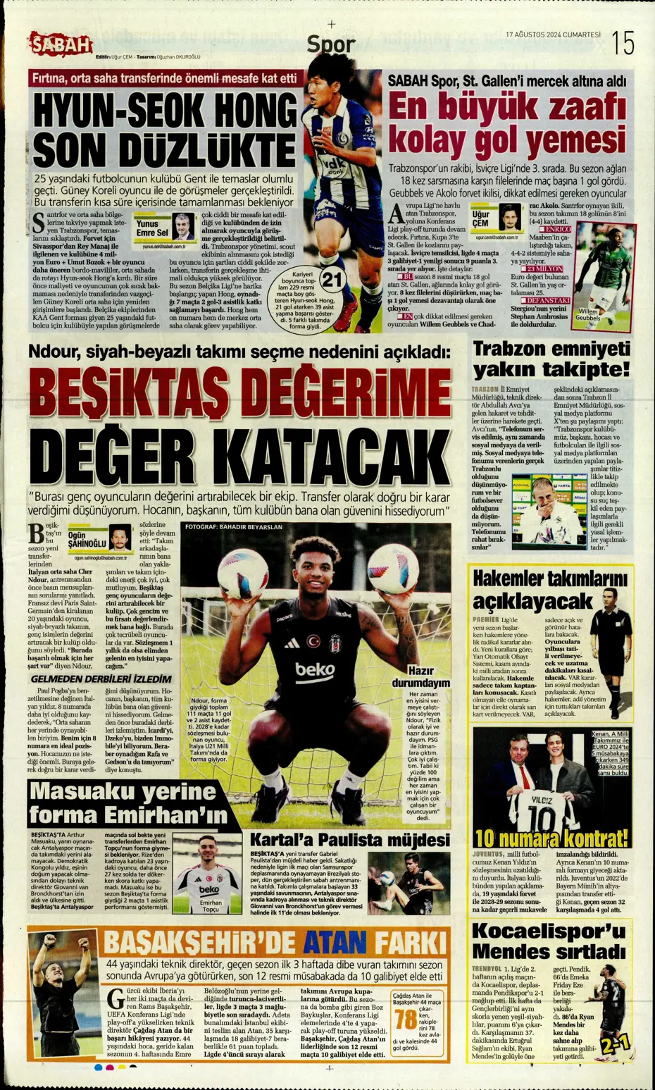 "Fenerbahçe, Fred'in alternatifini buldu" | Sporun manşetleri - 26 "Fenerbahçe, Fred'in alternatifini buldu" | Sporun manşetleri - 26