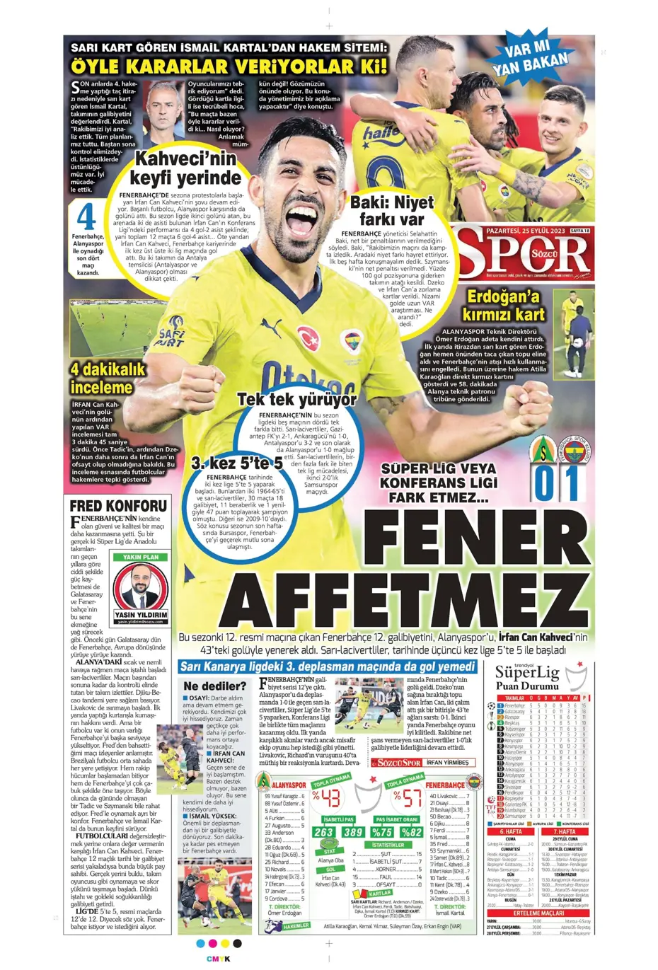 "Hesaplar Kahveci'den" | Sporun manşetleri (25 Eylül 2023) - 40