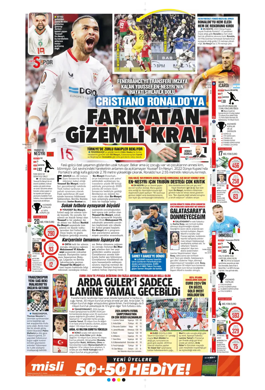"Fenerbahçe'den Berge hamlesi" | Sporun Manşetleri (21 Temmuz 2024) - 14 "Fenerbahçe'den Berge hamlesi" | Sporun Manşetleri (21 Temmuz 2024) - 14