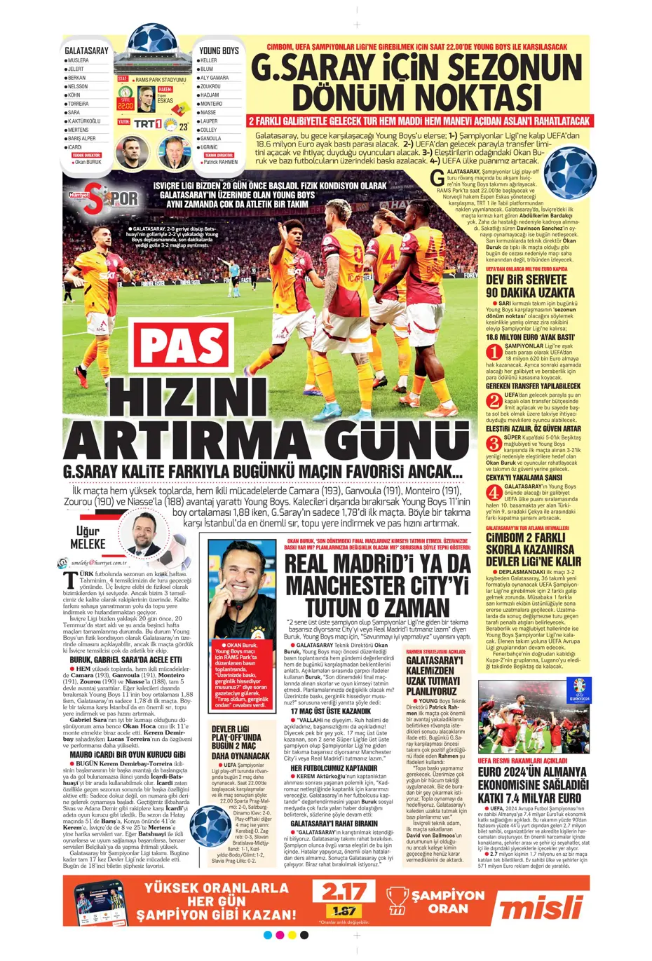 "Şok eden Ferdi Kadıoğlu gerçeği" | Sporun manşetleri - 18 "Şok eden Ferdi Kadıoğlu gerçeği" | Sporun manşetleri - 18