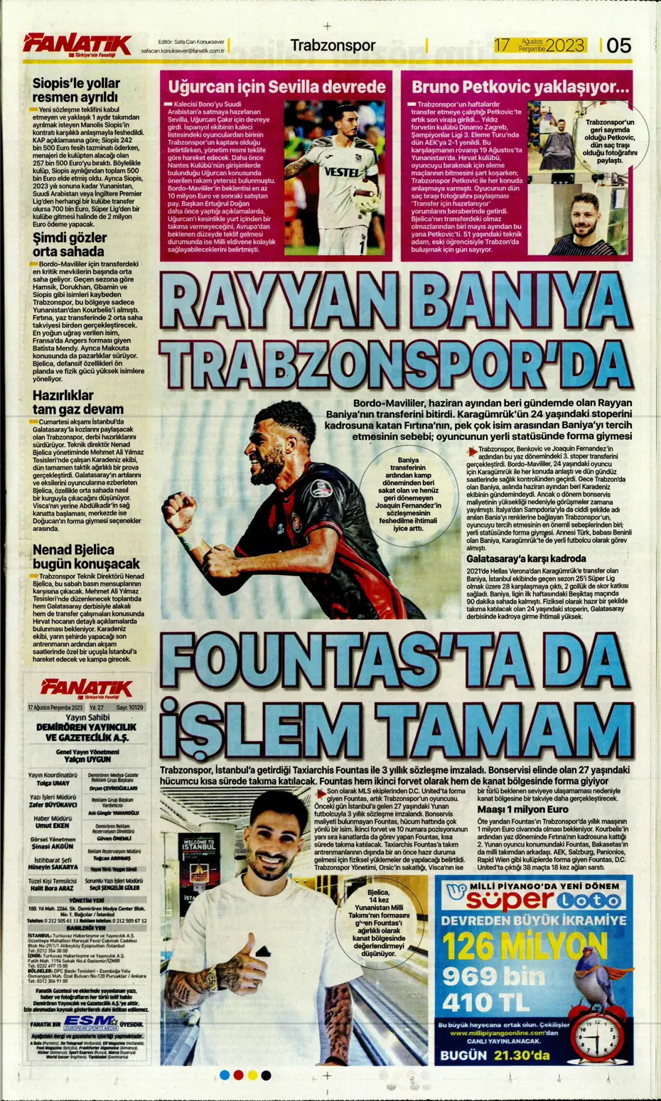 "Anderson Talisca için yoğun mesai" | Sporun Manşetleri - 9