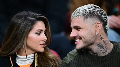 Derbiye Icardi damgası: Yeni sevgilisiyle tribünden izledi