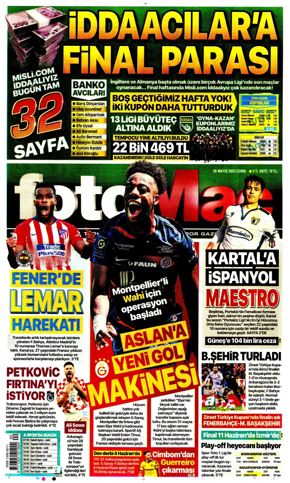 "Divock Origi F.Bahçe'ye doğru" | Sporun manşetleri (26 Mayıs 2023) - 9